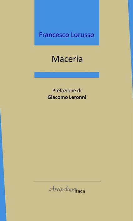 Maceria - Francesco Lorusso - copertina