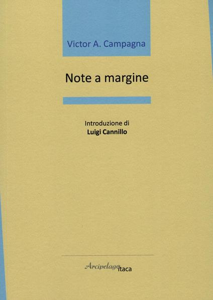 Note a margine - Victor A. Campagna - copertina