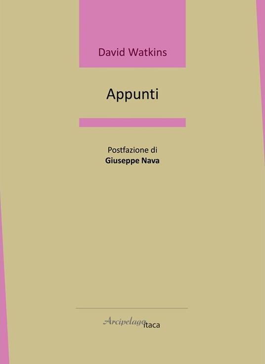 Appunti - David Watkins - copertina
