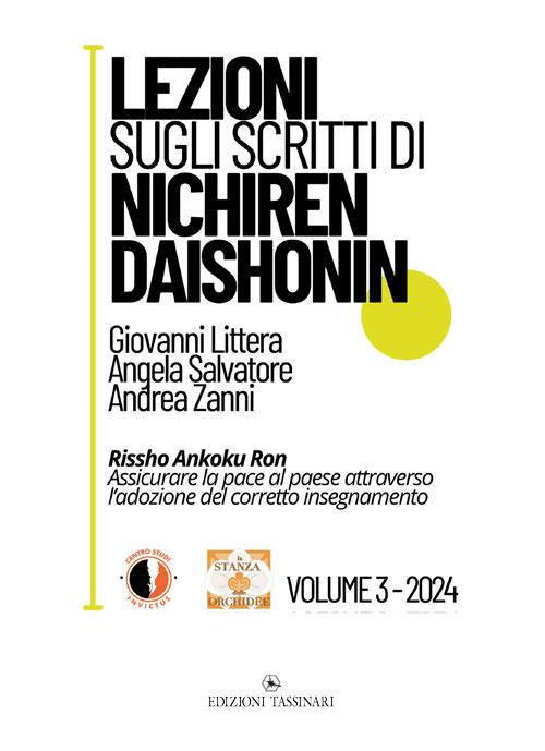 Lezioni sugli scritti di Nichiren Daishonin (2024). Vol. 3 - Giovanni Littera,Angela Salvatore,Andrea Zanni - copertina