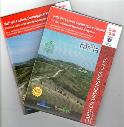 Valli Del Lavino, Samoggia e Panaro. Piccola Cassia nell'Appennino bolognese. Con carta escursionistica 1:25000 - copertina