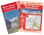 Monte Bianco. Courmayeur. Ediz. multilingue. Con cartina 1:25000