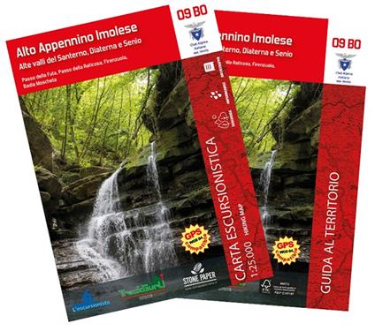 Alto appennino imolese. Alte valli del Santerno, Diaterna e Senio. Con mappa escursionistica - copertina