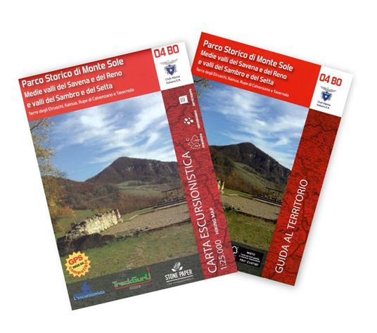 Parco storico di Monte Sole. Carta dei sentieri 1:25000. Con guida al territorio. Con Carta geografica ripiegata - copertina