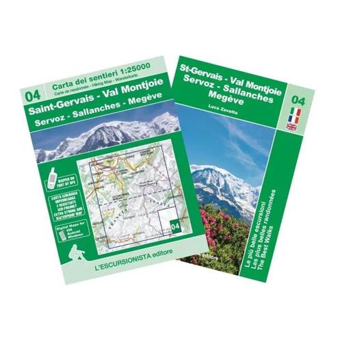 St-Gervais - Val Montjoie - Servoz - Sallanches - Megeve. Guida escursionistica. Ediz. italiana, inglese e francese. Con carta dei sentieri 1:25000 - Luca Zavatta - copertina