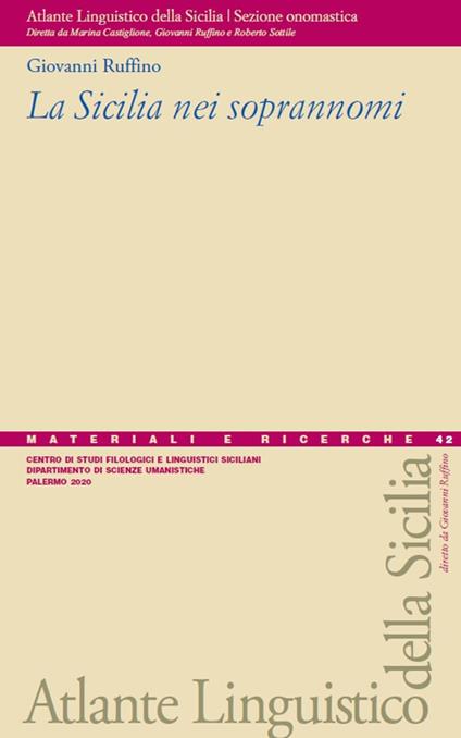 La Sicilia nei soprannomi - Giovanni Ruffino - copertina