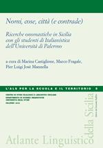 Nomi, cose, città (e contrade). Ricerche onomastiche in Sicilia con gli studenti di Italianistica dell'Università di Palermo