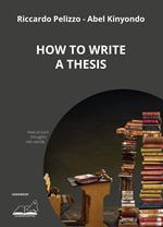 How to write a thesis