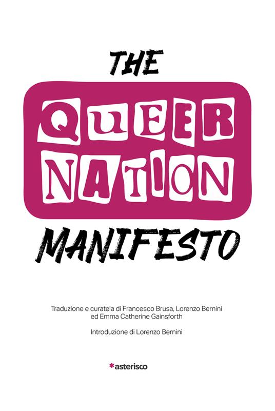 The Queer Nation Manifesto - copertina