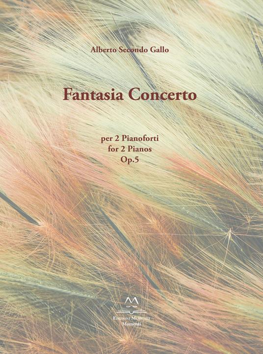 Fantasia Concerto. Op. 5 per 2 pianoforti. Spartito - Alberto Secondo Gallo - copertina