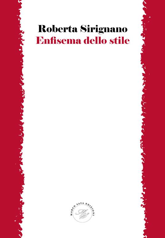 Enfisema dello stile - Roberta Sirignano - copertina