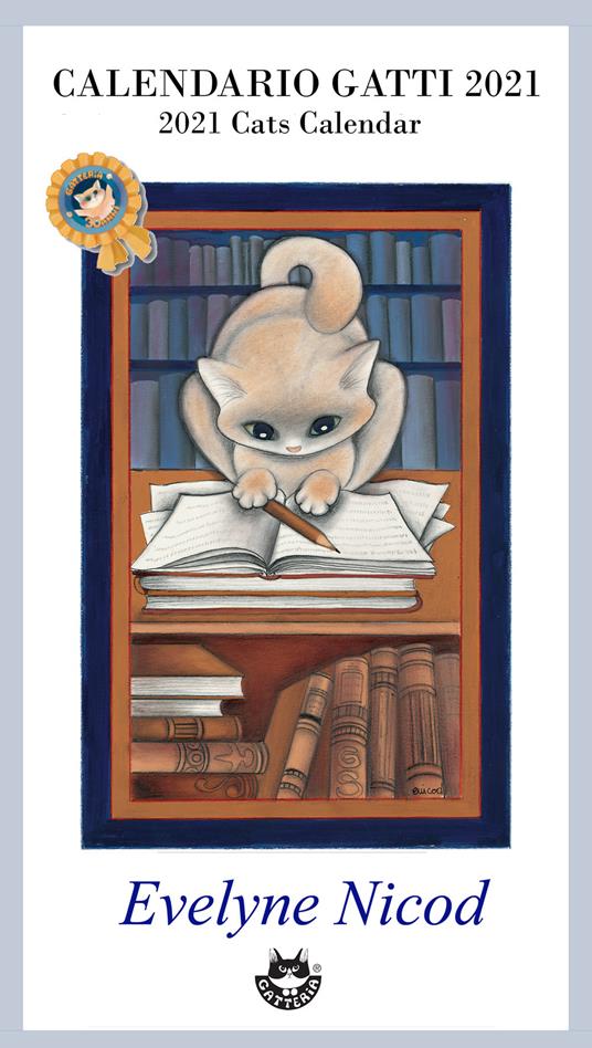 Gatti. Calendario 2021 - Evelyne Nicod - copertina