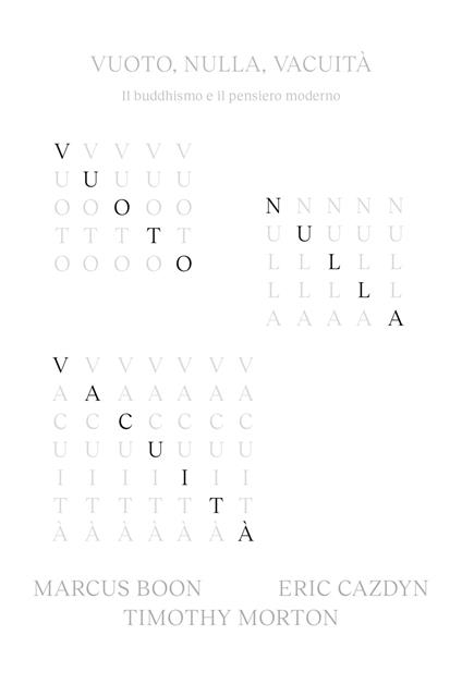 Vuoto, nulla, vacuità. Il buddhismo e il pensiero moderno - Marcus Boon,Eric Cazdyn,Timothy Morton,Andrea Libero Carbone - ebook