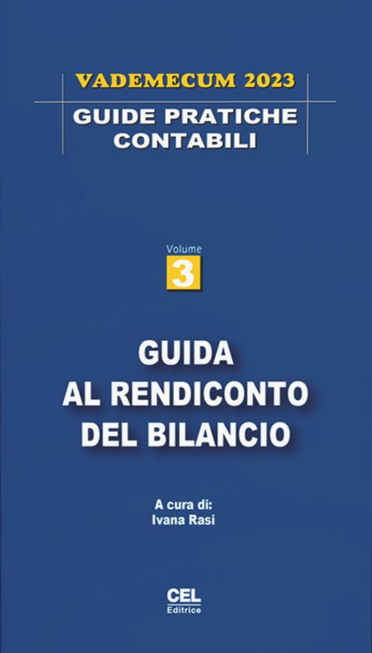 Guida al rendiconto del bilancio. Vademecum 2023 - copertina