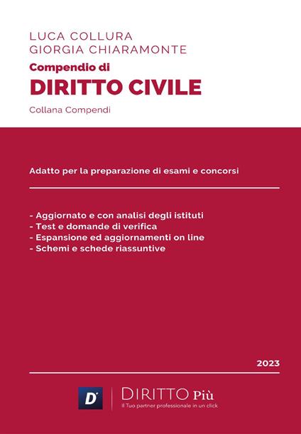Compendio di diritto civile. Con QR-Code - Luca Collura,Giorgia Chiaramonte - copertina