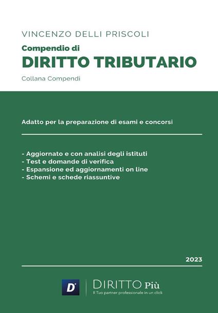 Compendio di diritto tributario. Con qr code - Vincenzo Delli Priscoli - copertina
