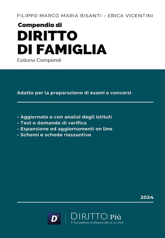 Compendio di diritto di famiglia - Filippo Marco Maria Bisanti,Erica Vicentini - copertina