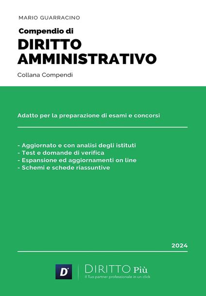 Compendio di diritto amministrativo - Mario Guarracino - copertina