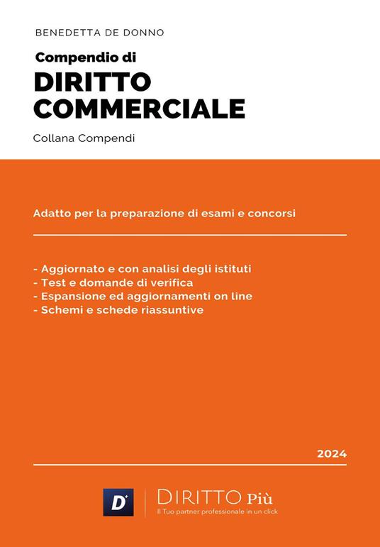 Compendio di diritto commerciale - Benedetta De Donno - copertina