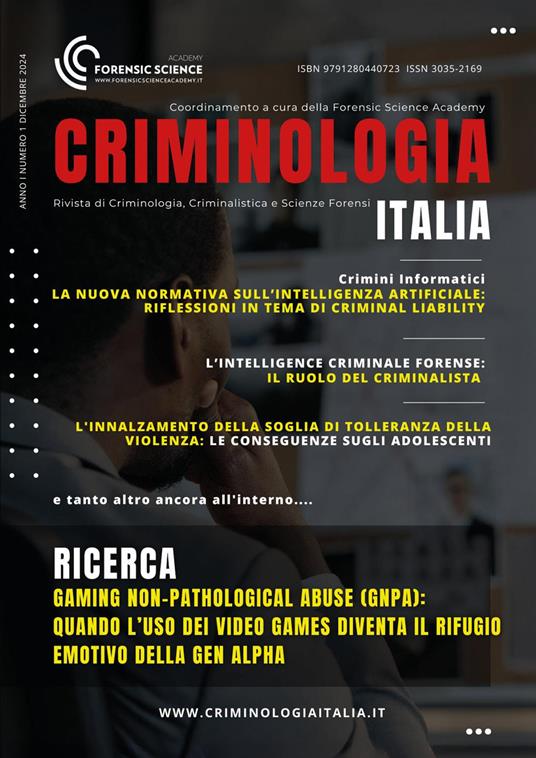 Criminologia Italia. Vol. 1 - copertina