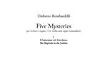 Five mysteries. Per violino e organo-For violin and organ (manualiter). Partitura. Vol. 1: battesimo nel Giordano-The baptism in the Jordan, Il.