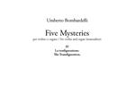 Five mysteries. Per violino e organo-For violin and organ (manualiter). Partitura. Vol. 4: trasfigurazione-The Transfiguration, La.