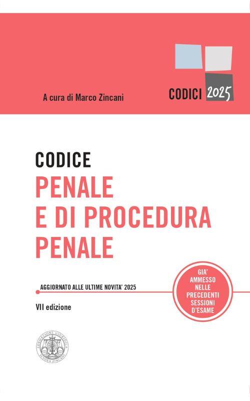 Codice penale e di procedura penale - copertina