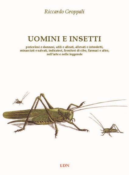 Uomini e insetti. Pericolosi e dannosi, utili e alleati, allevati e introdotti, minacciati e salvati, indicatori, fornitori di cibo, farmaci e altro, nell’arte e nelle leggende - Riccardo Groppali - copertina