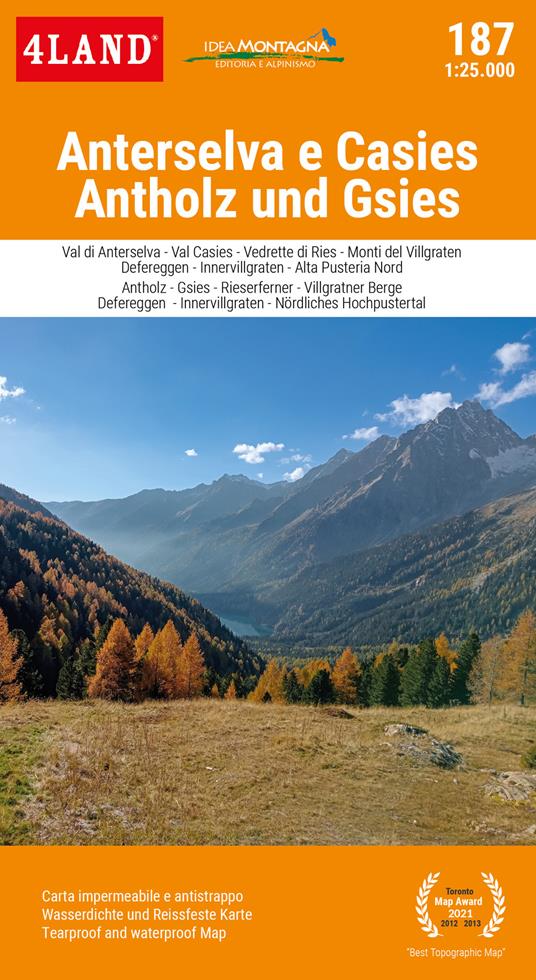 Anterselva e Casies. Antholz und Gsies 1:25.000 - copertina