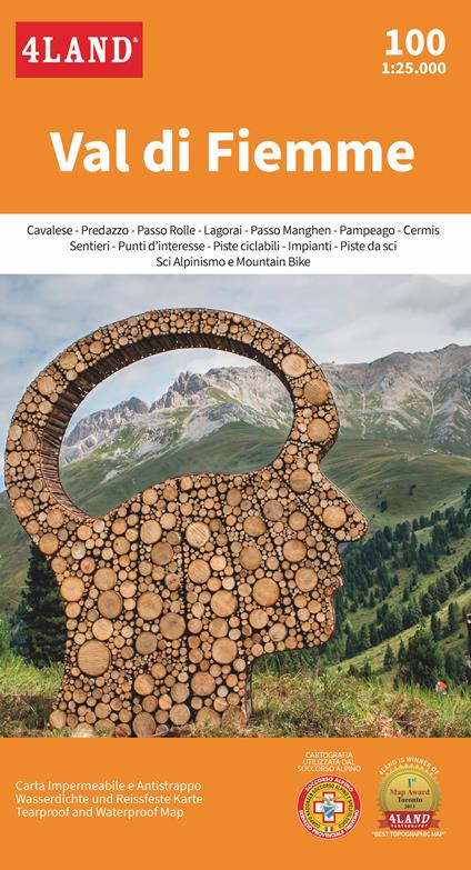 Val di Fiemme 1:25.000 - 4LAND Srl - copertina