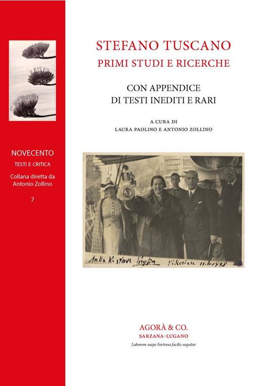 Stefano Tuscano: primi studi e ricerche. Con appendice di testi inediti e rari - copertina