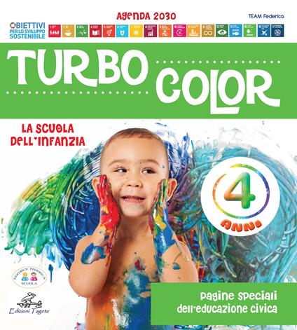 Turbocolor. 4 anni. Ediz. illustrata - Team Federica Scuola - copertina