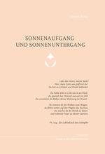Sonnenaufgang und sonnenuntergang