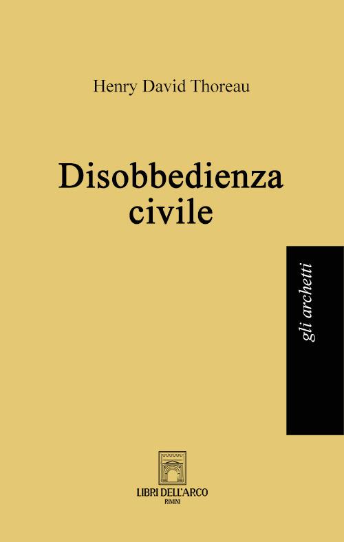 Disobbedienza civile - Henry David Thoreau - copertina