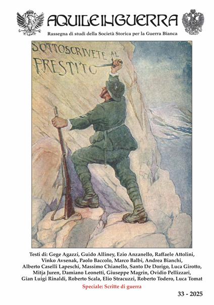 Aquile in guerra. Rassegna di studi della Società storica per la guerra bianca (2025). Ediz. a colori. Vol. 33 - copertina