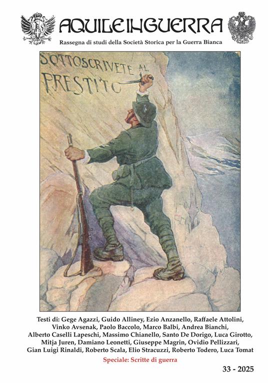 Aquile in guerra. Rassegna di studi della Società storica per la guerra bianca (2025). Ediz. a colori. Vol. 33 - copertina