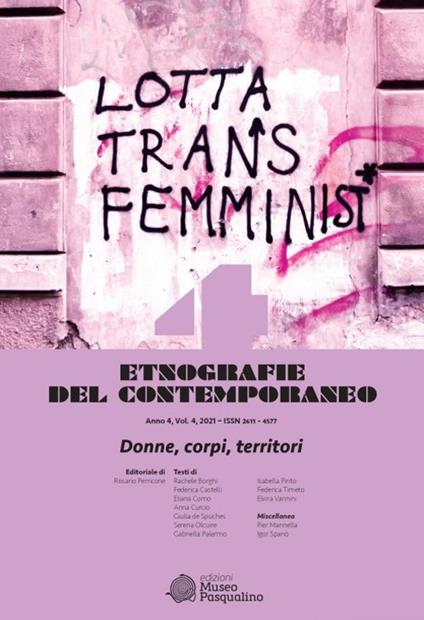 Etnografie del contemporaneo (2021). Vol. 4: Donne, corpi, territori - copertina