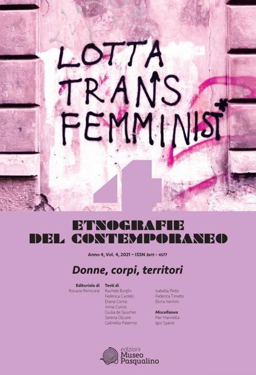 Etnografie del contemporaneo (2021). Vol. 4: Donne, corpi, territori - copertina