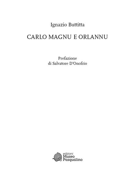 Carlo Magnu e Orlannu - Ignazio Buttitta - copertina