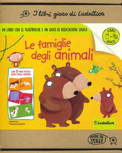 Le famiglie degli animali. Ediz. a colori. Con 10 mini puzzle - Sandra Lis - copertina