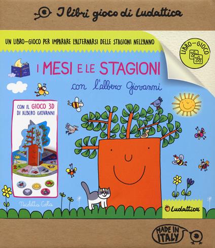 I mesi e le stagioni con l'albero Giovanni. Ediz. a colori. Con 12 gettoni. Con gioco da assemblare - Nicoletta Costa - copertina