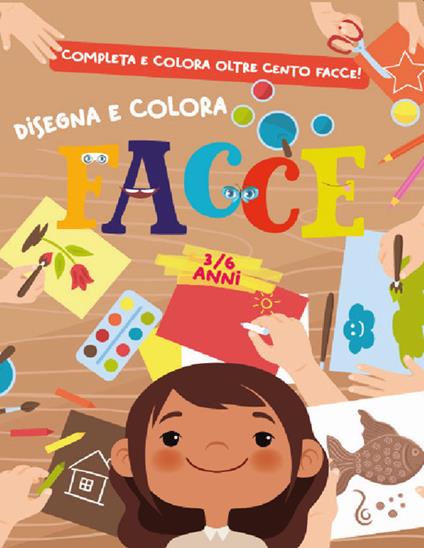 Disegna e colora le facce - copertina