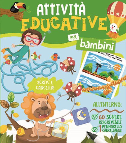 Attività educative per bambini. Con pennarello cancellabile - copertina