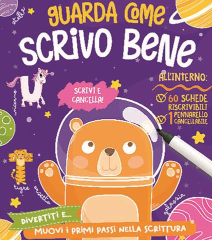 Guarda come scrivo bene. Con pennarello cancellabile - copertina
