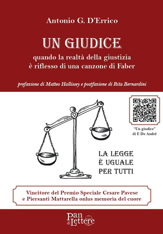 Un giudice. Quando la realtà della giustizia è riflesso di una canzone di Faber - Antonio G. D'Errico - copertina
