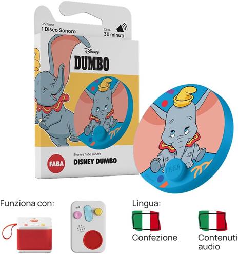 FABA personaggio sonoro - Dumbo - L'Elefante Volante - 4