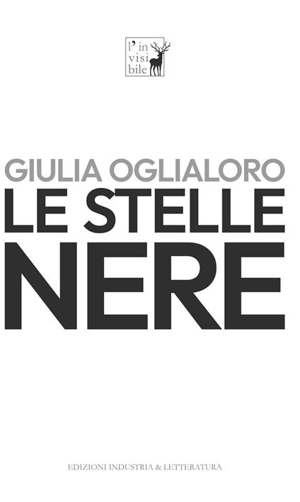 Le stelle nere - Giulia Oglialoro - copertina