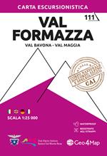 Val Formazza. Val Bavona, Val Maggia 1:25.000. Ediz. multilingue