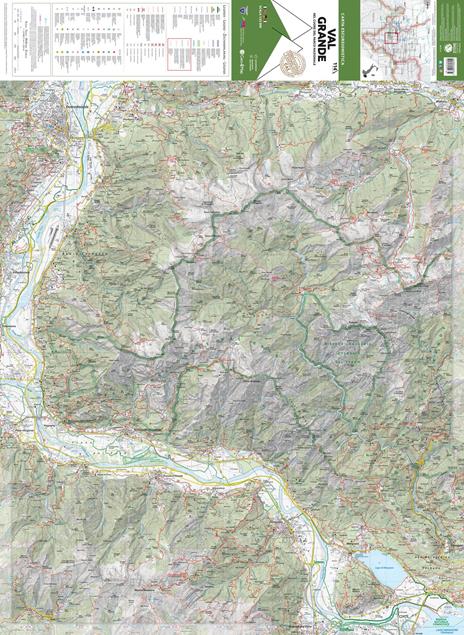 114 Val Grande. Nel cuore del Parco Nazionale. Carta escursionistica 1:25.000 - 2