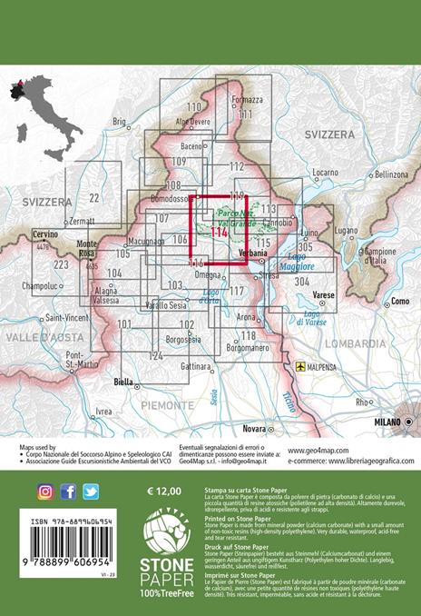 114 Val Grande. Nel cuore del Parco Nazionale. Carta escursionistica 1:25.000 - 5
